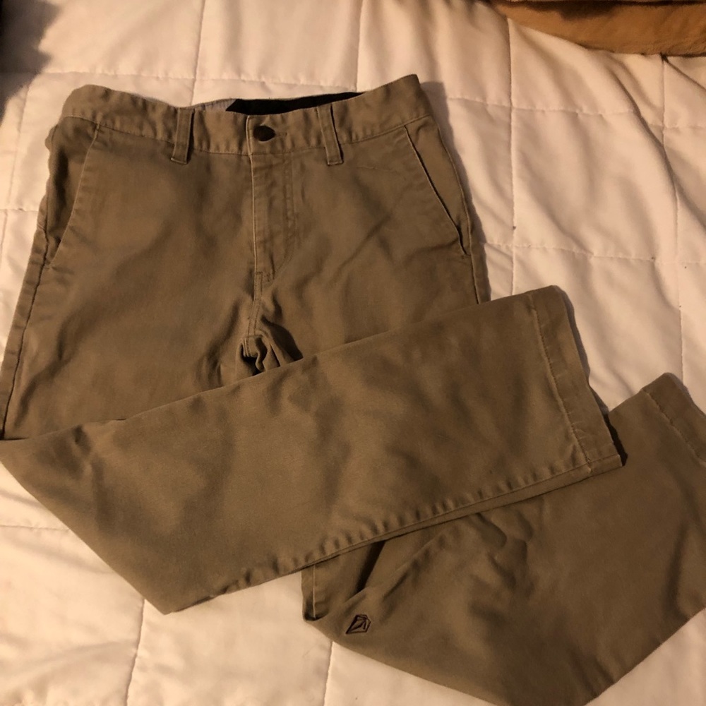 Volcom Khaki Pants size 10 waist 25
